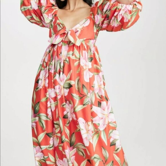 Mara Hoffman Violet Dress medium M Floral Maxi - Picture 3 of 5